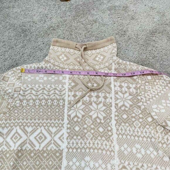 Woolrich Tan Fair Isle Turtleneck Sweater Size M - Picture 11 of 11